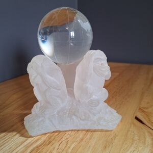 Crystal Globe With Monkey Base
